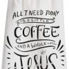 Coffee and Jesus Dish Towel from wholly frap